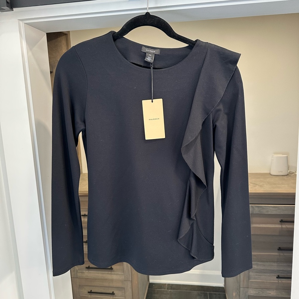 NWT Black Halogen Blouse - XS